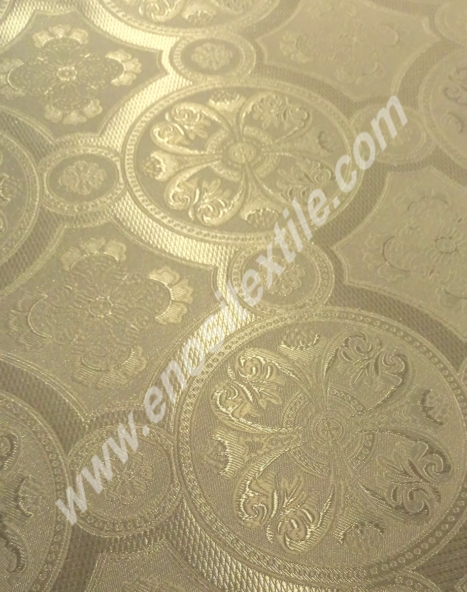 KL-027 White-Silver Brocade Fabrics